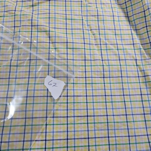 Polo Ralph Lauren Shirt Mens Medium 15.5 Yellow Blue Check Button Down Classic - Picture 7 of 7